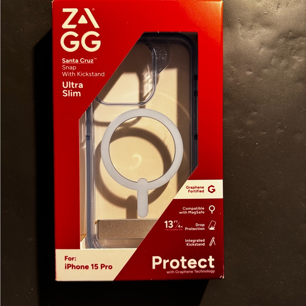ZAGG Santa Cruz Snap Case for iPhone 15 Pro - Clear